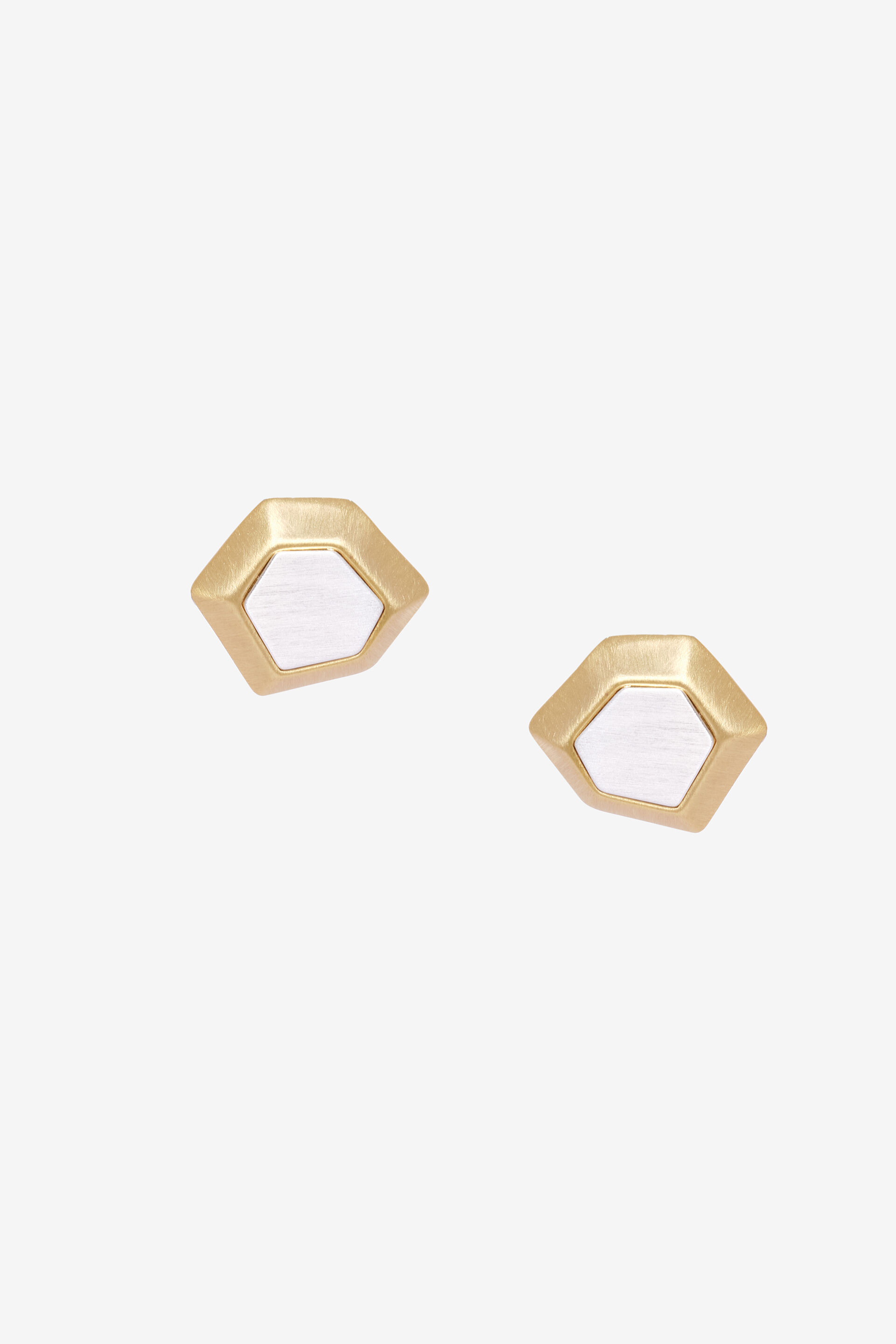 Dual Hexagon Earrings, , image 1